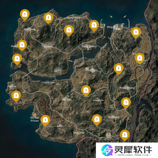 绝地求生密室位置地图一览