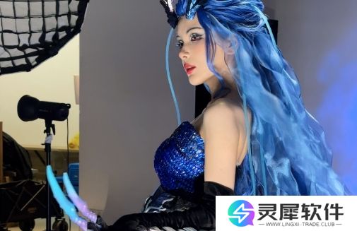 LPL女主持Rita扮演龙王敖闰,妆造还原太吸睛,想和她做个交易吗?