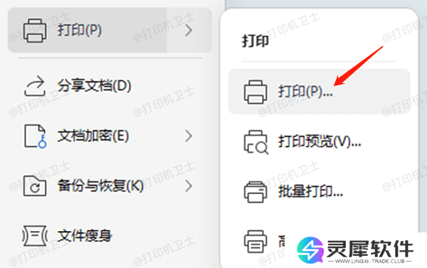 从Excel菜单中进入打印预览